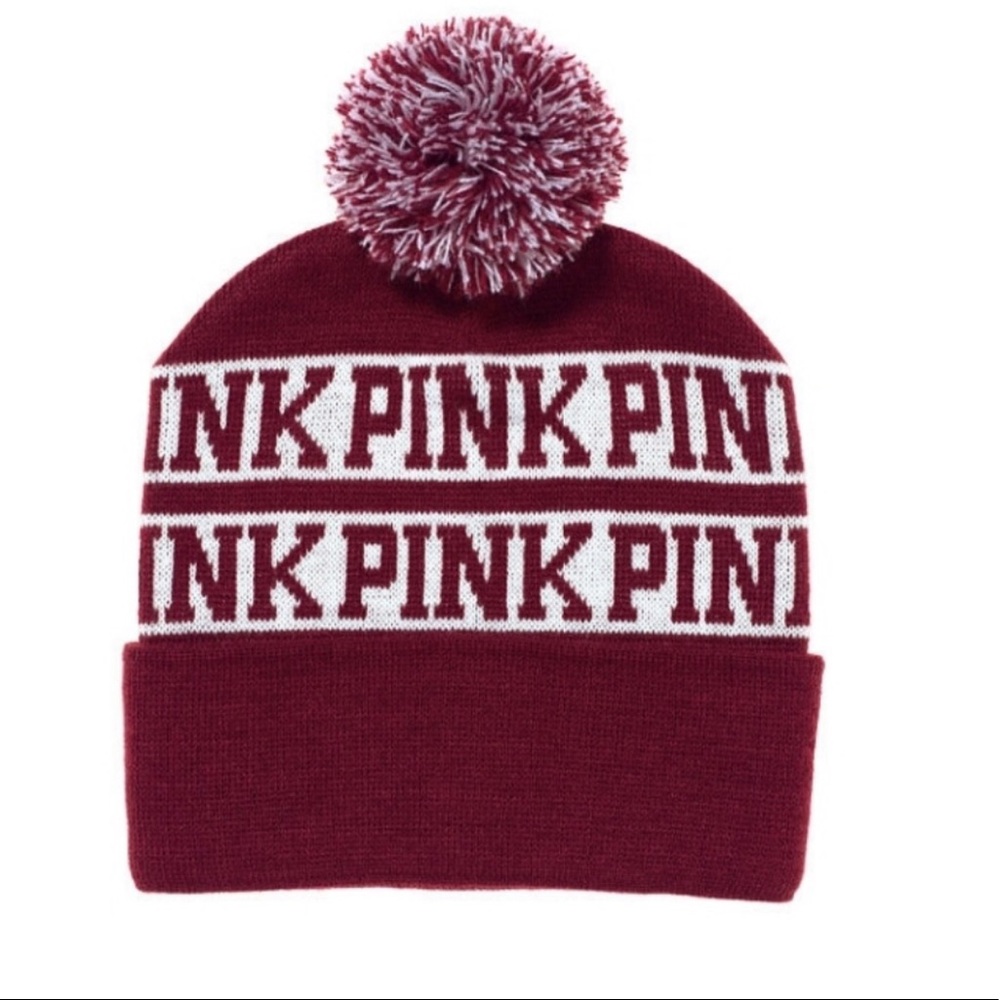 Victoria’s Secret Pink Pompom beanie